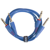 UDG Ultimate Audio Cable Set 1/4'' Jack-1/4'' Jack Blau Gerade 3m