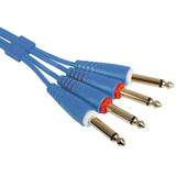 UDG Ultimate Audio Cable Set 1/4'' Jack-1/4'' Jack Blau Gerade 1,5m