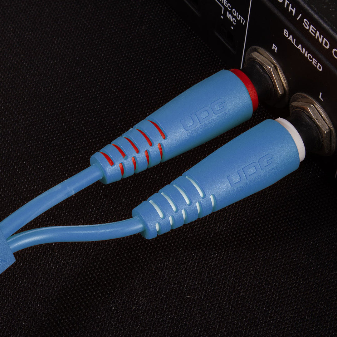 UDG Ultimate Audio Cable Set 1/4'' Jack-1/4'' Jack Blau Gerade 3m