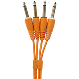 UDG Ultimate Audio Cable Set 1/4'' Jack-1/4'' Jack Orange Gerade 1,5m