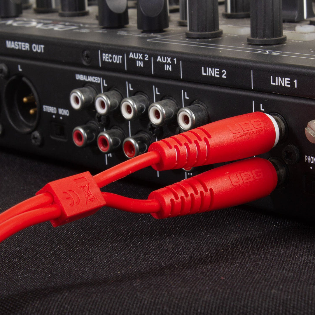 UDG Ultimate Audio Cable Set 1/4'' Jack-1/4'' Jack Rot Gerade 3m