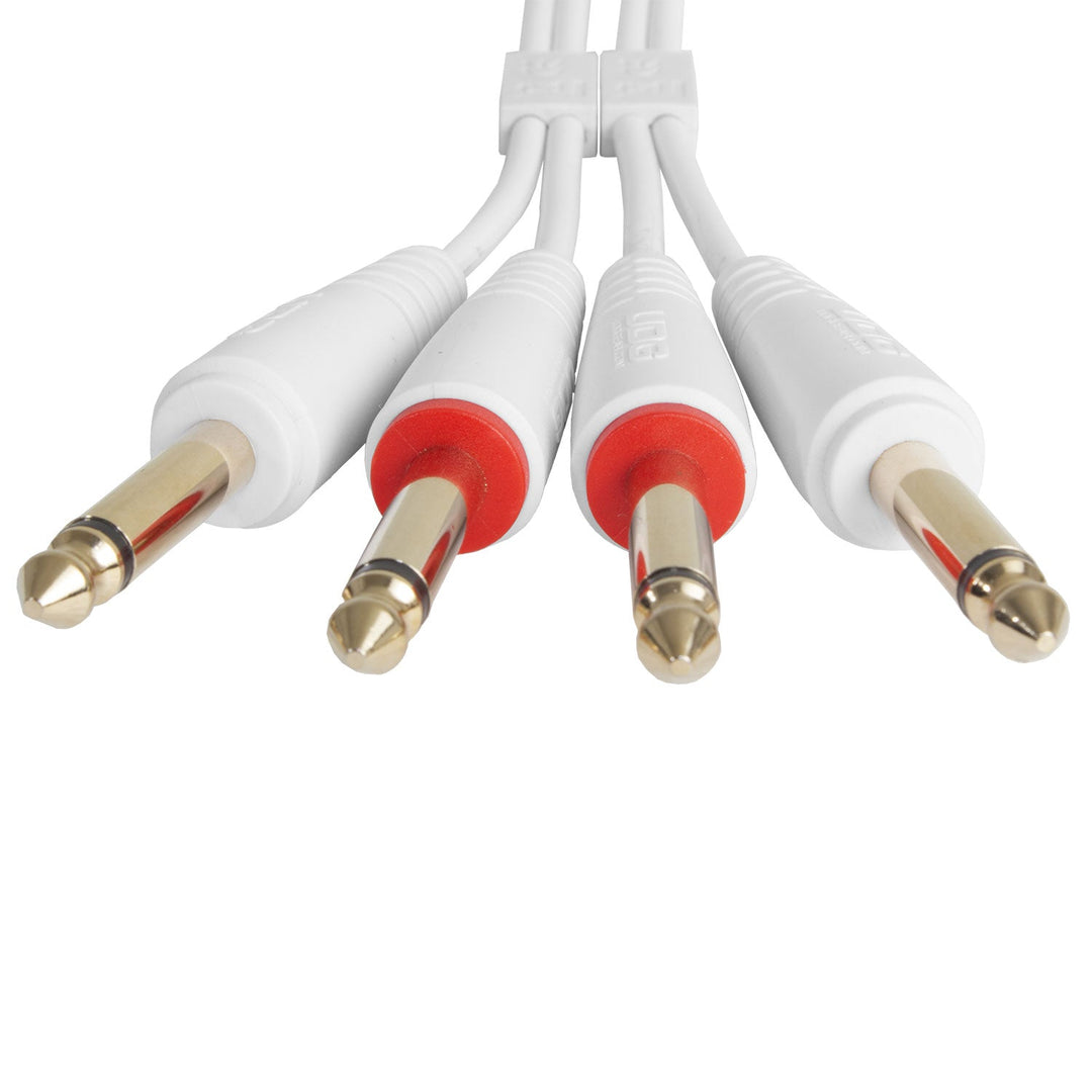 UDG Ultimate Audio Cable Set 1/4'' Jack-1/4'' Jack Weiß Gerade 3m