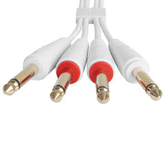 UDG Ultimate Audio Cable Set 1/4'' Jack-1/4'' Jack Weiß Gerade 1,5m