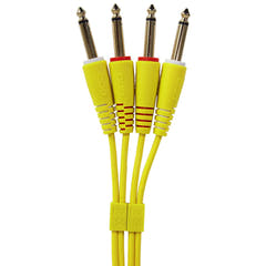 UDG Ultimate Audio Cable Set 1/4'' Jack-1/4'' Jack Gelb Gerade 3m