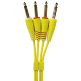 UDG Ultimate Audio Cable Set 1/4'' Jack-1/4'' Jack Gelb Gerade 1,5m