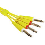 UDG Ultimate Audio Cable Set 1/4'' Jack-1/4'' Jack Gelb Gerade 3m
