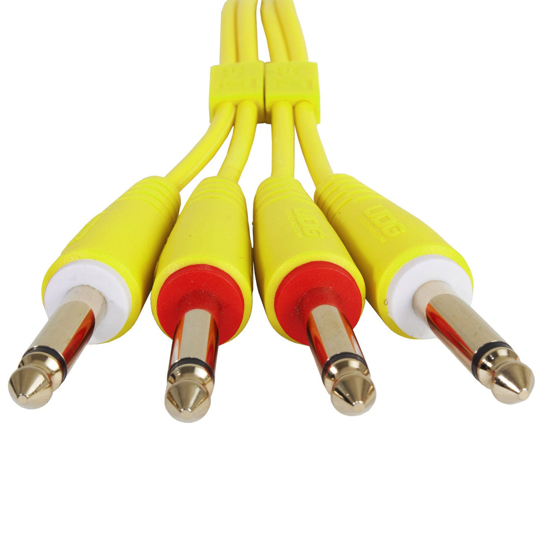 UDG Ultimate Audio Cable Set 1/4'' Jack-1/4'' Jack Gelb Gerade 1,5m