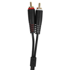 UDG Ultimate Audio Cable Set RCA Straight-RCA Angled Schwarz 3 m