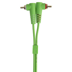UDG Ultimate Audio Cable Set RCA Straight-RCA Angled Grün 3 m