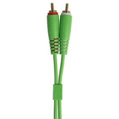 UDG Ultimate Audio Cable Set RCA Straight-RCA Angled Grün 3 m