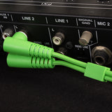 UDG Ultimate Audio Cable Set RCA Straight-RCA Angled Grün 3 m