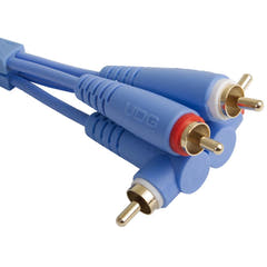 UDG Ultimate Audio Cable Set RCA Straight-RCA Angled Blau 3 m