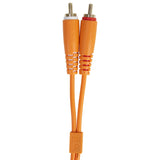 UDG Ultimate Audio Cable Set RCA Gerade-RCA Abgewinkelt Orange 3m