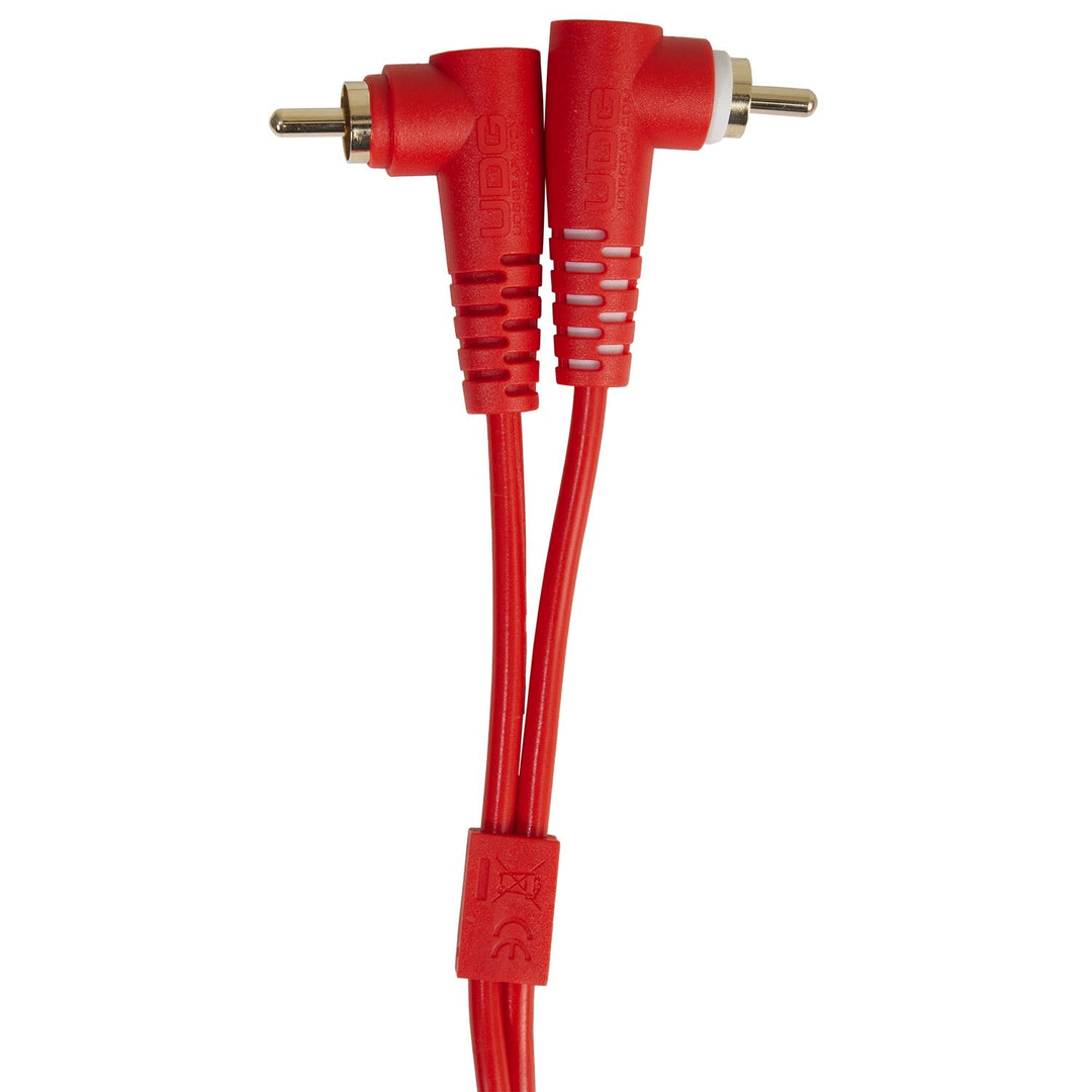 UDG Ultimate Audio Cable Set RCA Straight-RCA Angled Rot 3 m