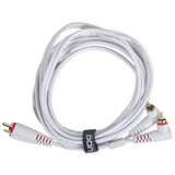 UDG Ultimate Audio Cable Set RCA Gerade-RCA Abgewinkelt Weiß 3m