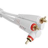 UDG Ultimate Audio Cable Set RCA Gerade-RCA Abgewinkelt Weiß 3m