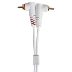 UDG Ultimate Audio Cable Set RCA Gerade-RCA Abgewinkelt Weiß 3m