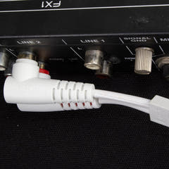 UDG Ultimate Audio Cable Set RCA Gerade-RCA Abgewinkelt Weiß 3m
