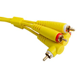 UDG Ultimate Audio Cable Set RCA Straight-RCA Angled Gelb 3 m