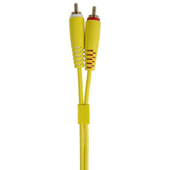 UDG Ultimate Audio Cable Set RCA Straight-RCA Angled Gelb 3 m