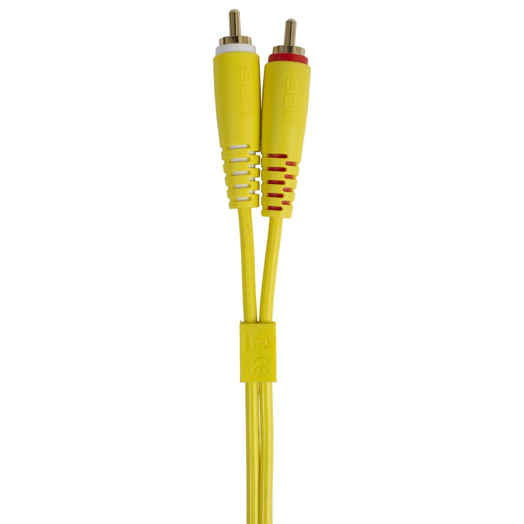 UDG Ultimate Audio Cable Set RCA Straight-RCA Angled Gelb 3 m