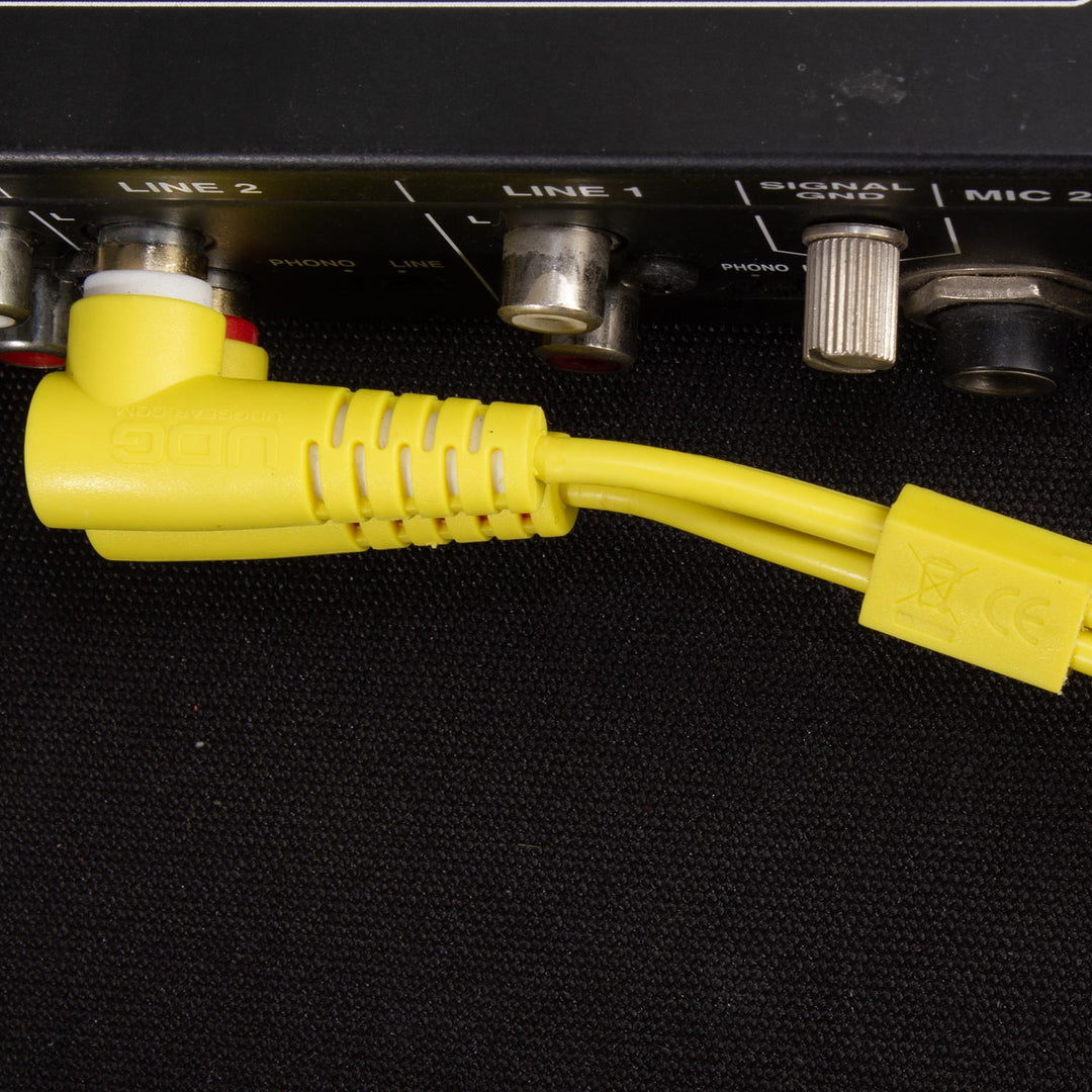 UDG Ultimate Audio Cable Set RCA Straight-RCA Angled Gelb 3 m