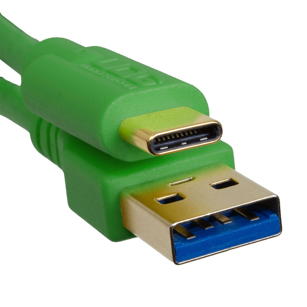 UDG Ultimate Kabel USB 3.2 C-A Grün Gerade 1,5m