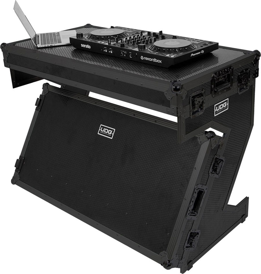 UDG Ultimate Flight Case Portable Z-Style DJ Table Schwarz Plus (Wheels)