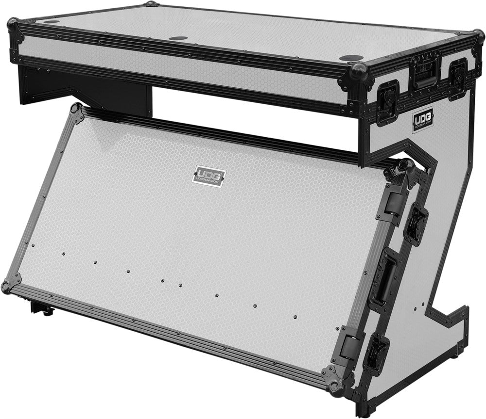UDG Ultimate Flight Case Portable Z-Style DJ Table Weiß Plus (Wheels)
