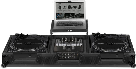 UDG Ultimate Flight Case Set Pioneer PLX-CRSS12 & 10"/12" Mixer Schwarz Plus (L&W)