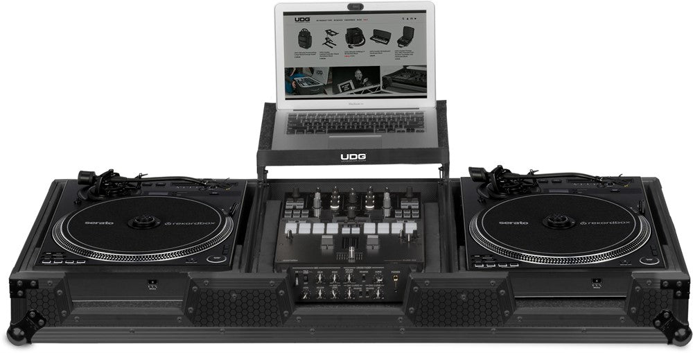 UDG Ultimate Flight Case Set Pioneer PLX-CRSS12 & 10"/12" Mixer Schwarz Plus (L&W)