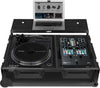 UDG Ultimate Flight Case Single Turntable Battle /PLX-CRSS12 & 10"/12" Mixer Schwarz Plus (L,T&W)