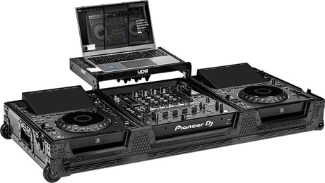 UDG Ultimate Flight Case Set AlphaTheta CDJ-3000X/DJM-A9 Schwarz Plus (L&W)