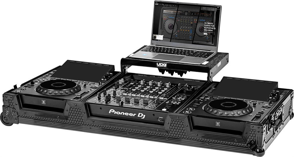 UDG Ultimate Flight Case Set AlphaTheta CDJ-3000X/DJM-A9 Schwarz Plus (L&W)
