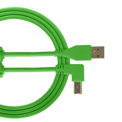 UDG Ultimate Audio Cable USB 2.0 A-B Grün Abgewinkelt 3m
