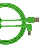 UDG Ultimate Audio Cable USB 2.0 A-B Grün Abgewinkelt 2m