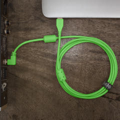 UDG Ultimate Audio Cable USB 2.0 A-B Grün Abgewinkelt 3m