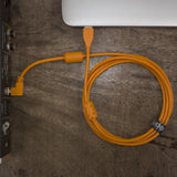 UDG Ultimate Audio Cable USB 2.0 A-B Orange Abgewinkelt 3m