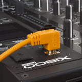 UDG Ultimate Audio Cable USB 2.0 A-B Orange Abgewinkelt 1m