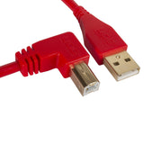 UDG Ultimate Audio Kabel USB 2.0 A-B Rot Winklig 3m
