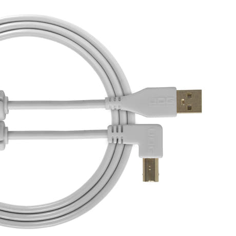 UDG Ultimate Audio Cable USB 2.0 A-B Weiß Abgewinkelt 3m