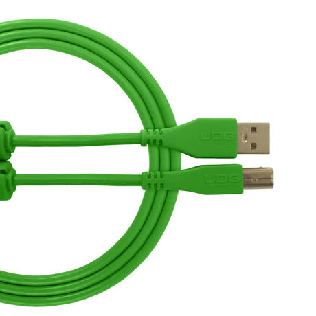 UDG Ultimate Audio Cable USB 2.0 A-B Grün Gerade 2m