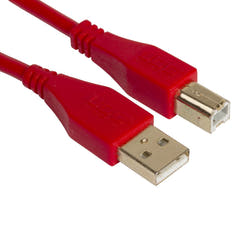 UDG Ultimate Audio Cable USB 2.0 A-B Rot Gerade 3m