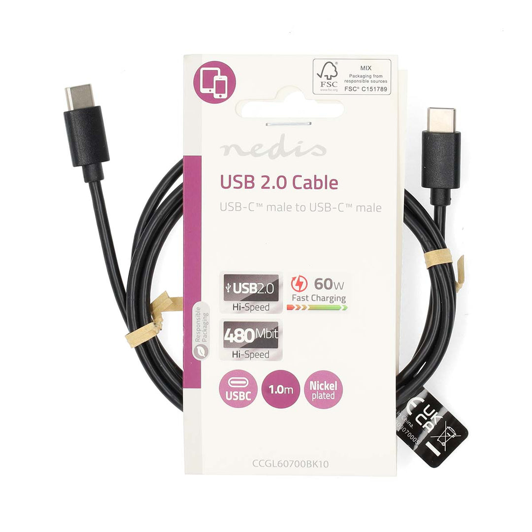 USB-C zu USB-C Kabel (2 Meter)