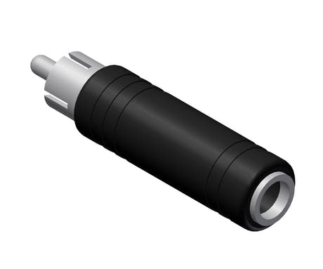 Procab VC103 Adapter RCA-Stecker auf 6,3-mm-Klinkenbuchse