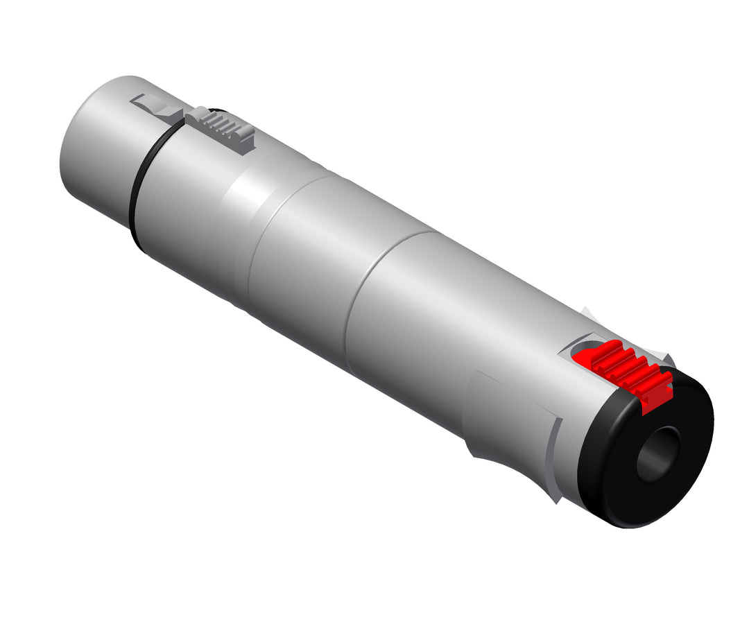 Adapter XLR-Buchse > Stereo-Klinkenbuchse