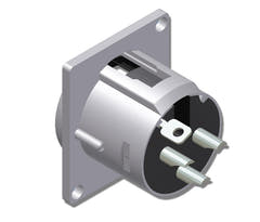 XLR Chassis 3-polig männlich D-series