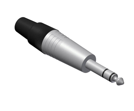 Jack-Stereo-Stecker, männlich