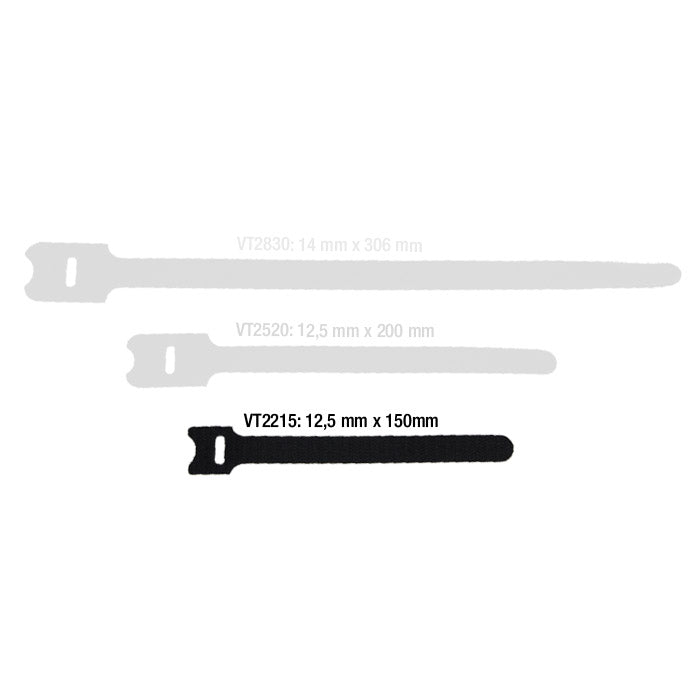 Kabel-Halteriemen Klettverschluss Hook and Loop 150mm