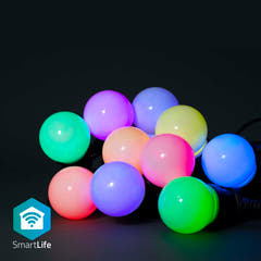 SmartLife Dekorative Lichterkette m. 10 Stk. LED Birnen